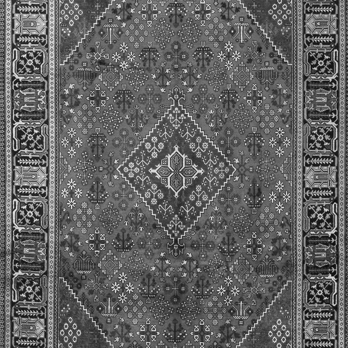 Serging Thickness of Machine Washable Persian Gray Traditional Rug, wshtr1194gry
