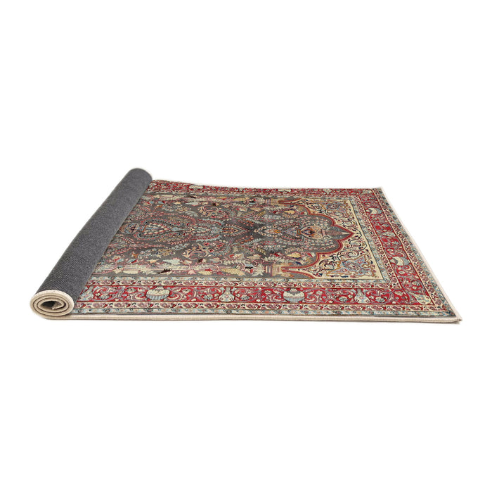 Sideview of Traditional Light French Beige Brown Persian Rug, tr1195