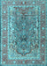 Machine Washable Persian Light Blue Traditional Rug, wshtr1195lblu