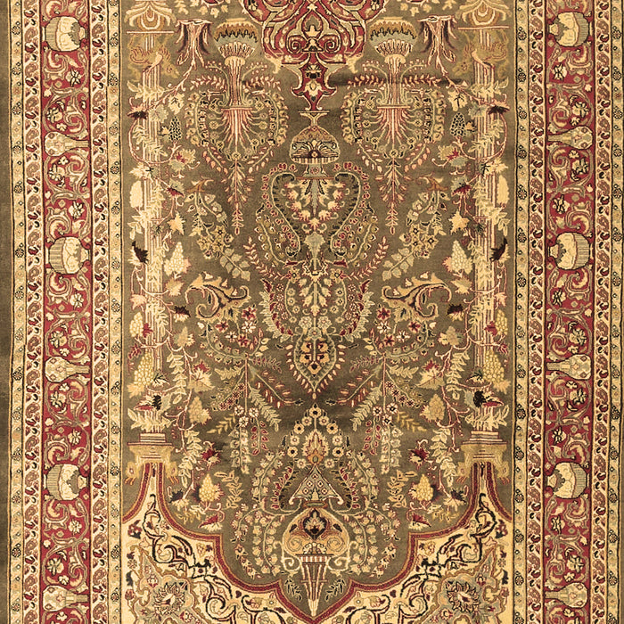 Machine Washable Persian Brown Traditional Rug, wshtr1195brn