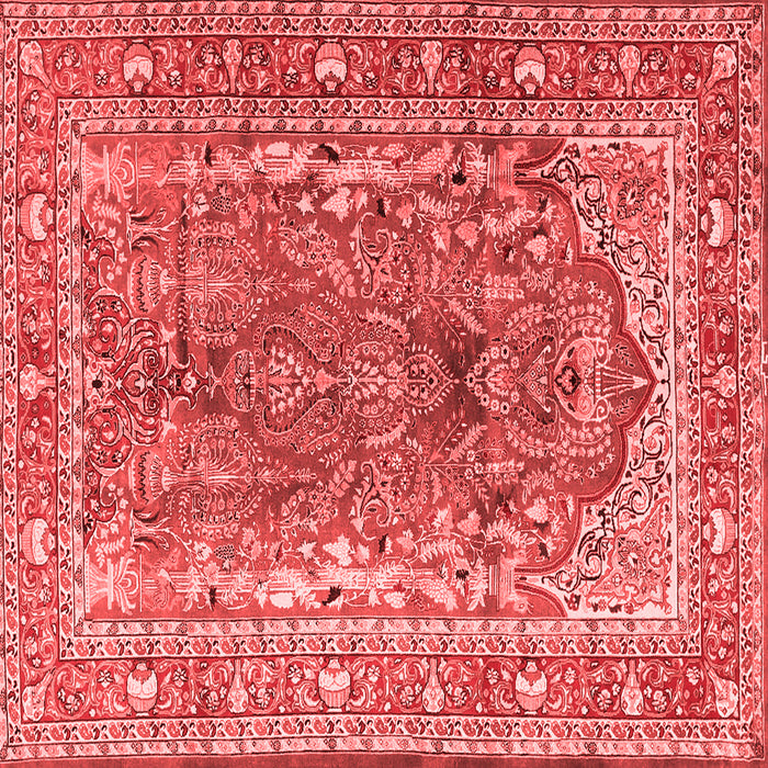 Machine Washable Persian Red Traditional Rug, wshtr1195red