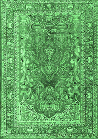 Persian Emerald Green Traditional Rug, tr1195emgrn