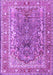 Machine Washable Persian Purple Traditional Area Rugs, wshtr1195pur