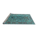 Sideview of Machine Washable Persian Light Blue Traditional Rug, wshtr1195lblu