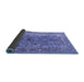 Sideview of Persian Blue Traditional Rug, tr1195blu