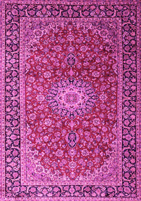 Medallion Pink Traditional Rug, tr1196pnk