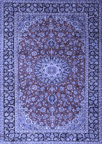 Medallion Blue Traditional Rug, tr1196blu