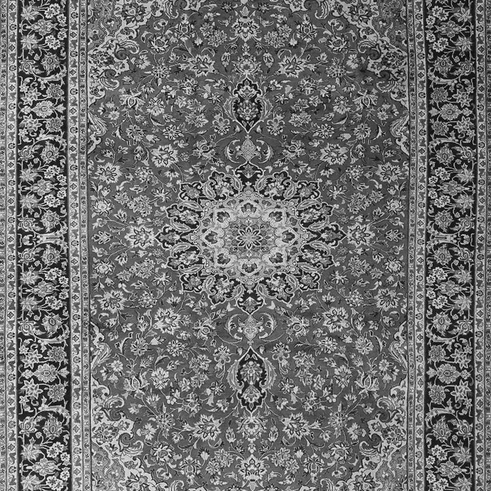 Serging Thickness of Machine Washable Medallion Gray Traditional Rug, wshtr1196gry
