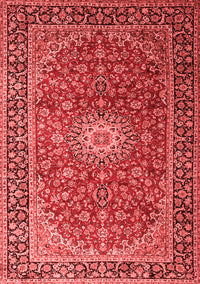 Medallion Red Traditional Rug, tr1196red