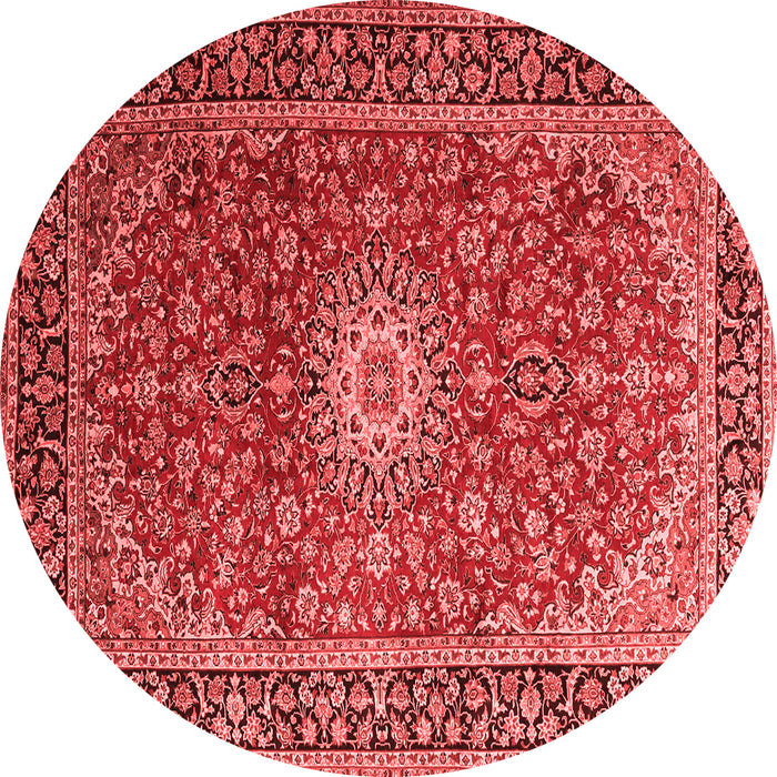 Medallion Red Traditional Rug, tr1196red