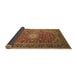 Sideview of Medallion Brown Traditional Rug, tr1196brn