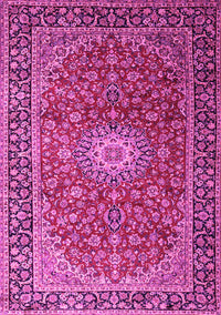 Medallion Pink Traditional Rug, tr1197pnk