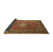 Sideview of Medallion Brown Traditional Rug, tr1197brn