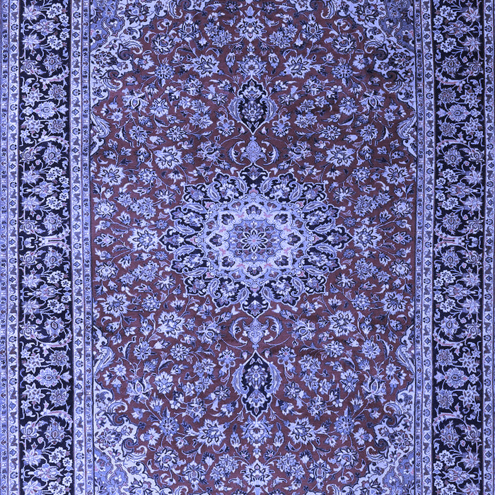 Medallion Blue Traditional Rug, tr1197blu