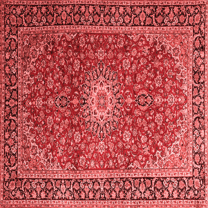 Medallion Red Traditional Rug, tr1197red