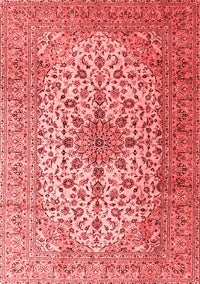 Medallion Red Traditional Rug, tr1198red