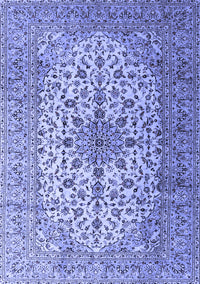 Medallion Blue Traditional Rug, tr1198blu