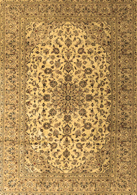 Medallion Brown Traditional Rug, tr1198brn