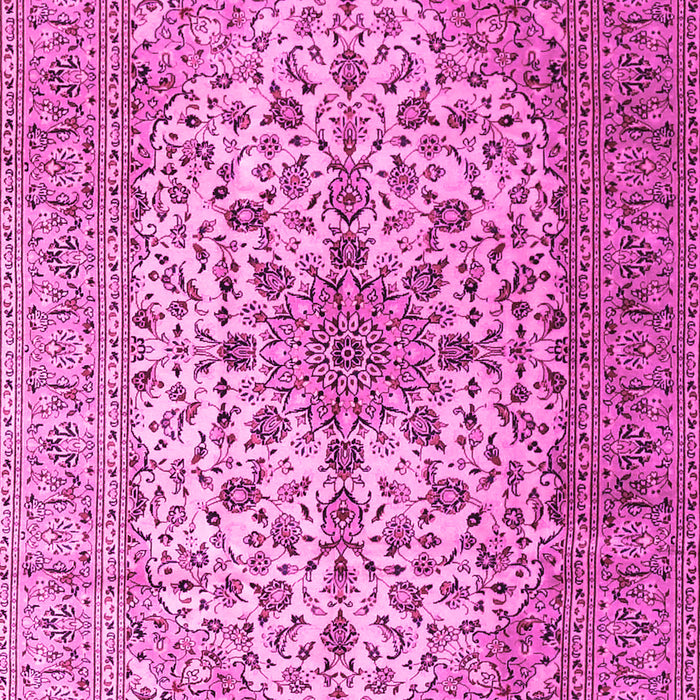 Medallion Pink Traditional Rug, tr1198pnk
