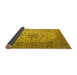 Sideview of Medallion Yellow Traditional Rug, tr1198yw