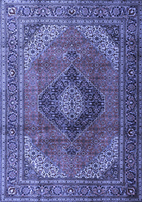 Medallion Blue Traditional Rug, tr1199blu