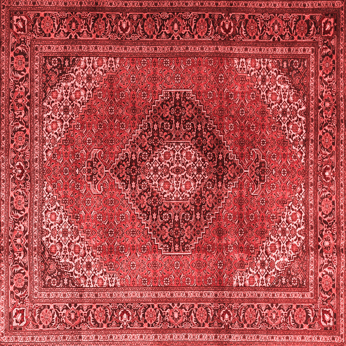Medallion Red Traditional Rug, tr1199red