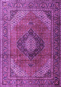 Medallion Purple Traditional Rug, tr1199pur