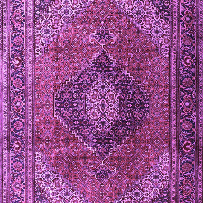 Medallion Purple Traditional Rug, tr1199pur