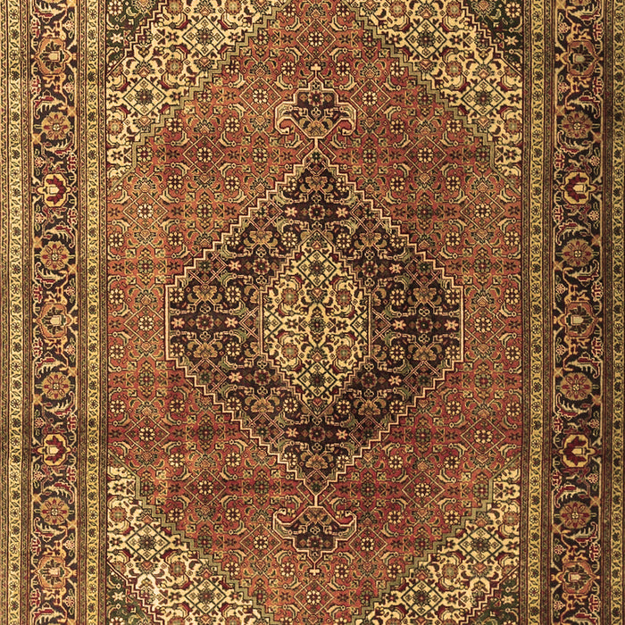 Medallion Brown Traditional Rug, tr1199brn