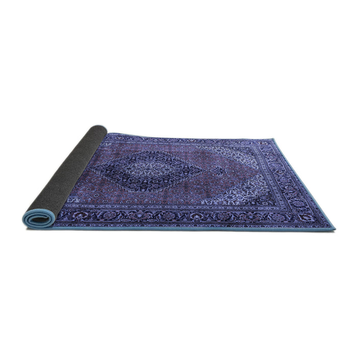 Sideview of Medallion Blue Traditional Rug, tr1199blu
