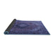 Sideview of Medallion Blue Traditional Rug, tr1199blu