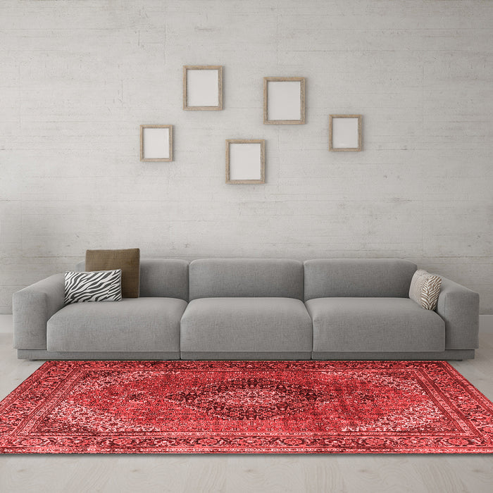 Traditional Red Washable Rugs