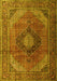 Medallion Yellow Traditional Rug, tr1199yw