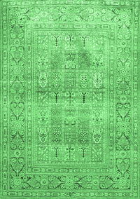 Persian Emerald Green Traditional Rug, tr119emgrn