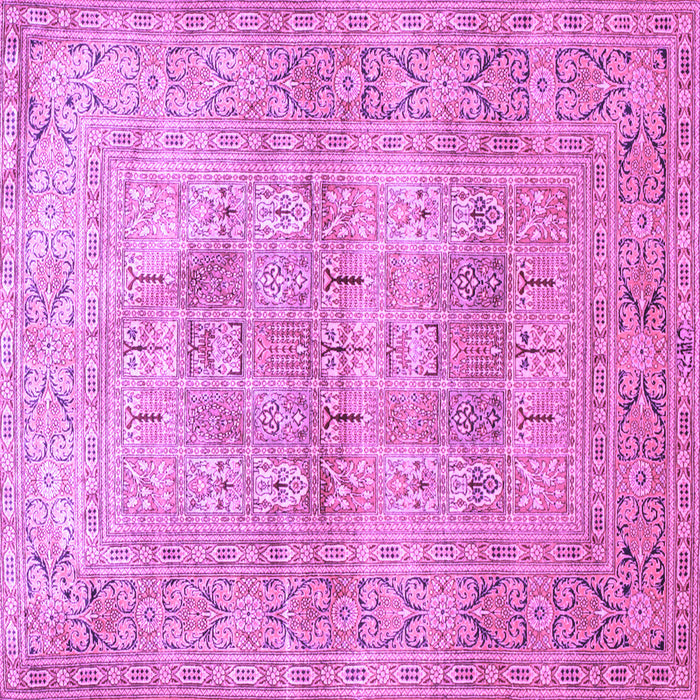 Square Persian Purple Traditional Rug, tr119pur