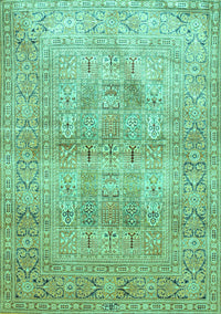 Persian Turquoise Traditional Rug, tr119turq