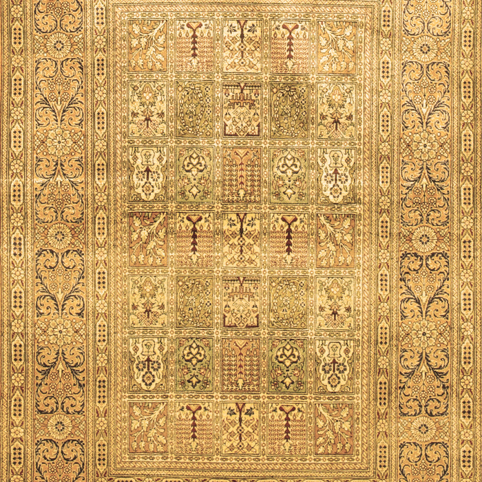 Machine Washable Persian Brown Traditional Rug, wshtr119brn