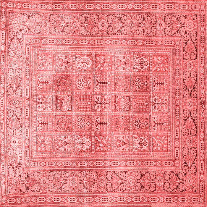 Machine Washable Persian Red Traditional Rug, wshtr119red