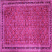 Square Persian Pink Traditional Rug, tr11pnk