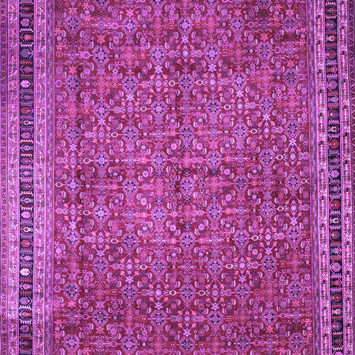 Machine Washable Persian Purple Traditional Area Rugs, wshtr11pur