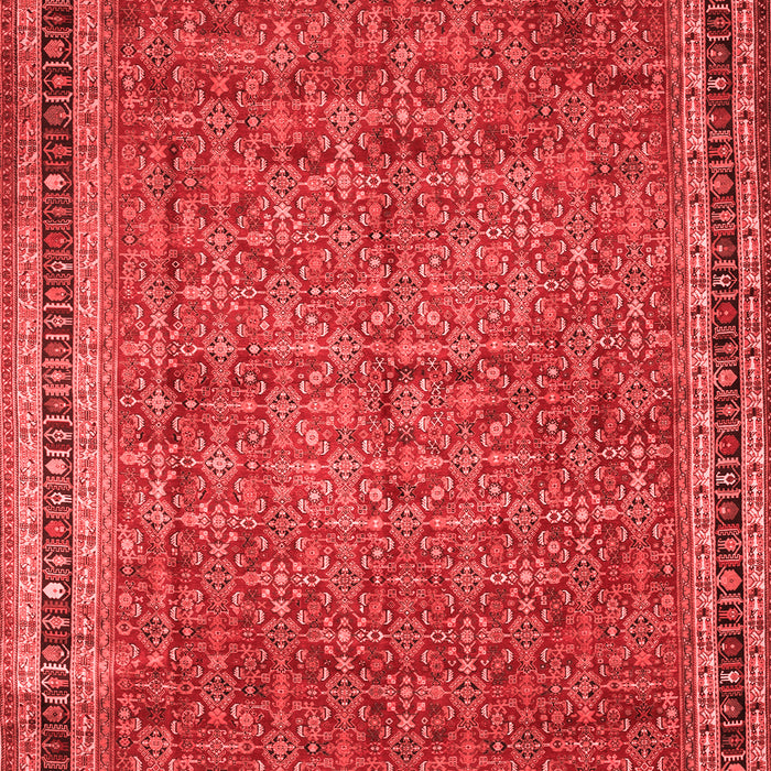 Machine Washable Persian Red Traditional Rug, wshtr11red