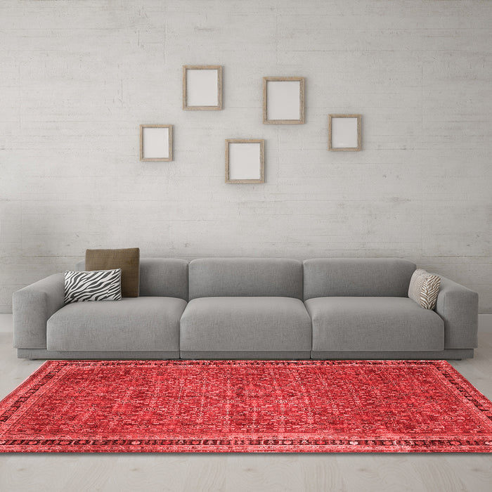 Traditional Red Washable Rugs