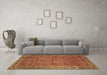 Machine Washable Persian Brown Traditional Rug in a Living Room,, wshtr11brn