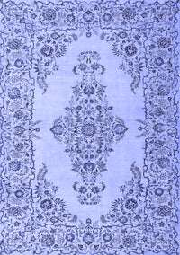 Medallion Blue Traditional Rug, tr1200blu