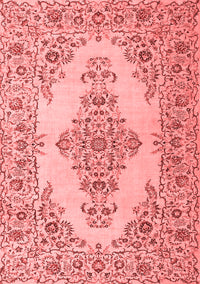 Medallion Red Traditional Rug, tr1200red