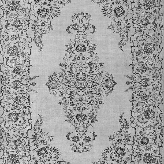 Medallion Gray Traditional Rug, tr1200gry