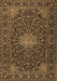 Machine Washable Persian Brown Traditional Rug, wshtr1201brn