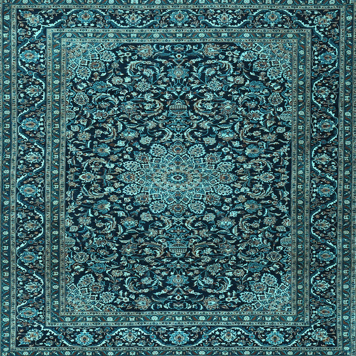 Square Persian Light Blue Traditional Rug, tr1201lblu