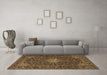 Machine Washable Persian Brown Traditional Rug in a Living Room,, wshtr1201brn