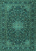 Persian Turquoise Traditional Rug, tr1201turq